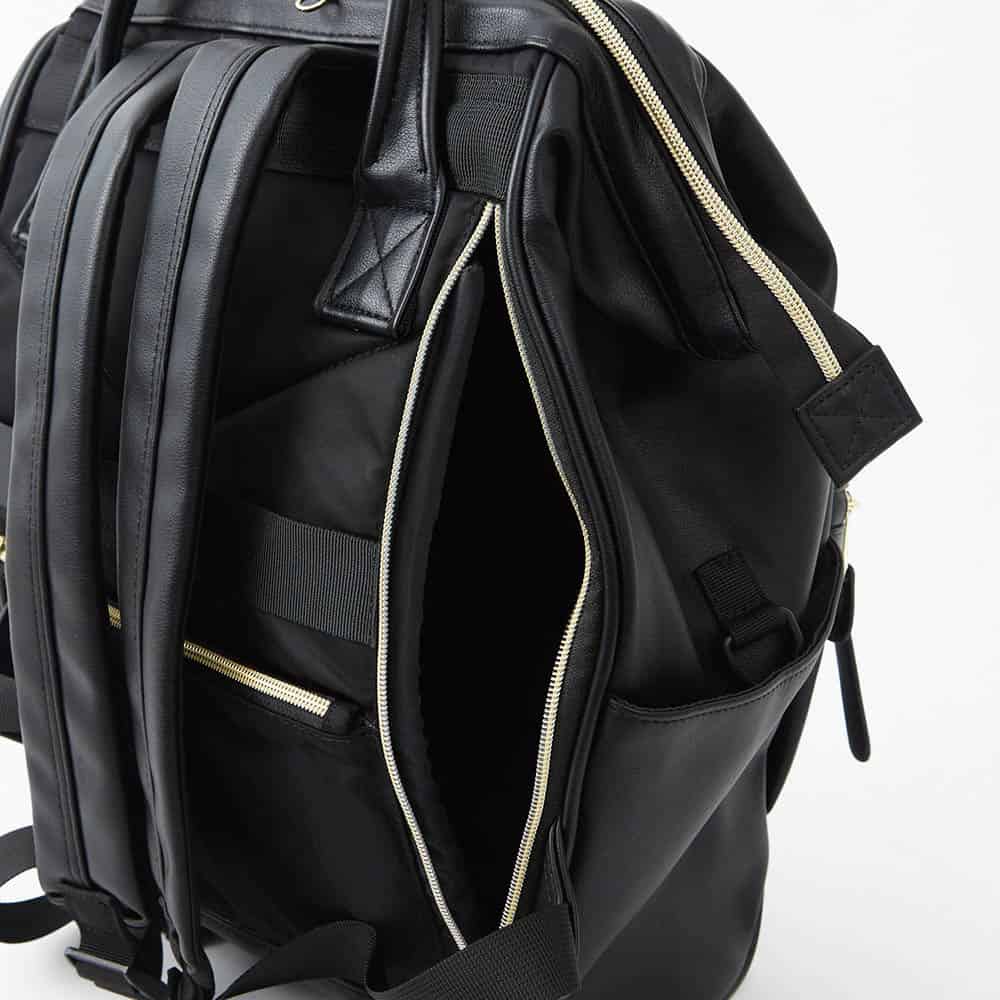 Retro Rucksack M Schwarz 3771