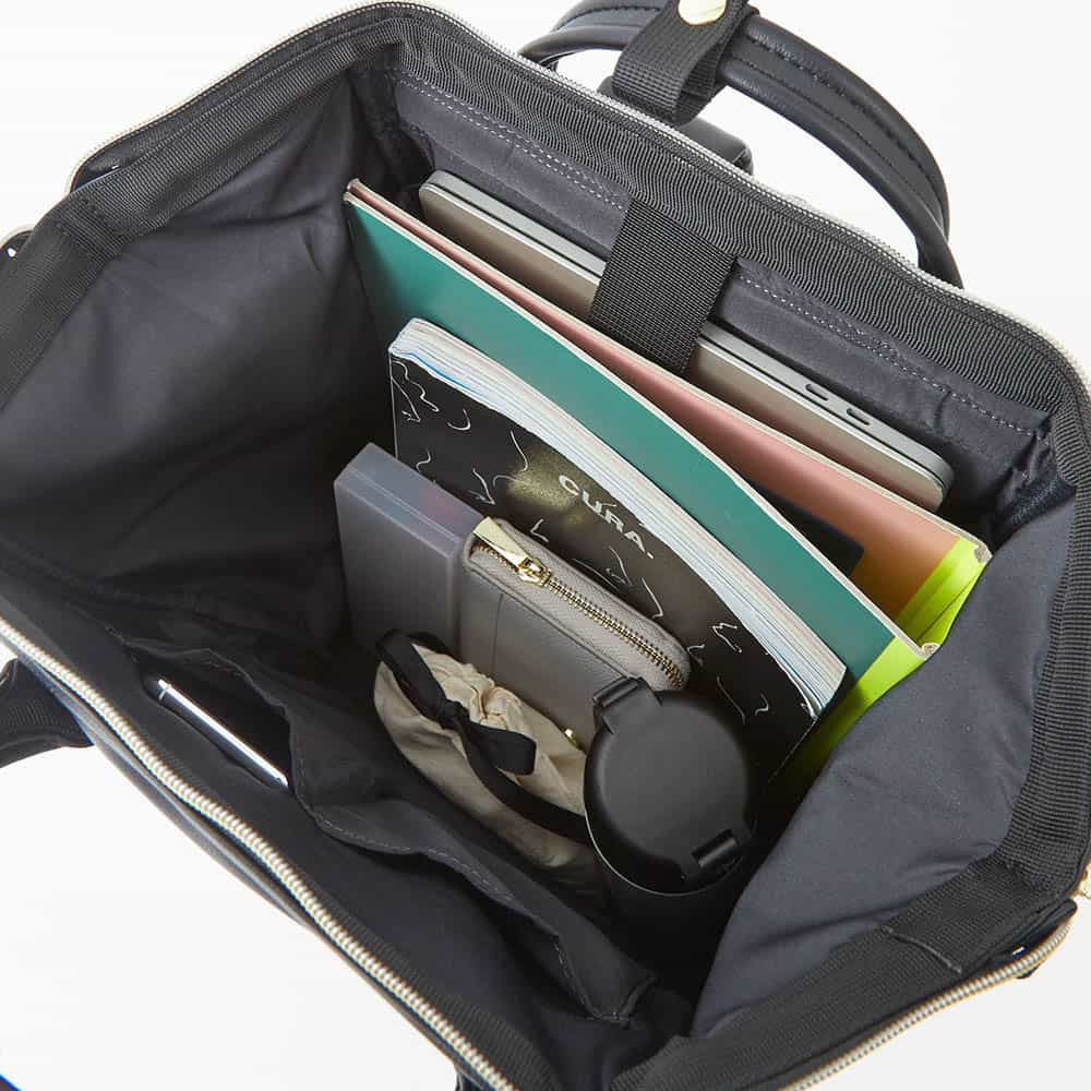 Retro Rucksack M Schwarz 3771