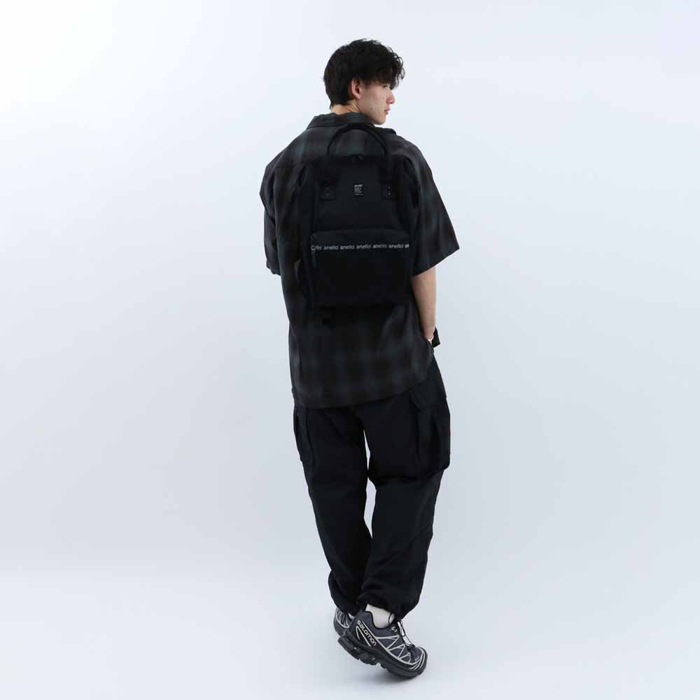 Kuchigane Backpack Zip (R) Black 1227