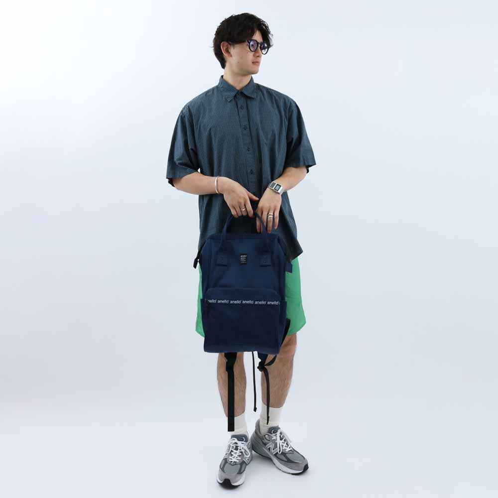 Kuchigane Backpack Zip (R) Navy 1227