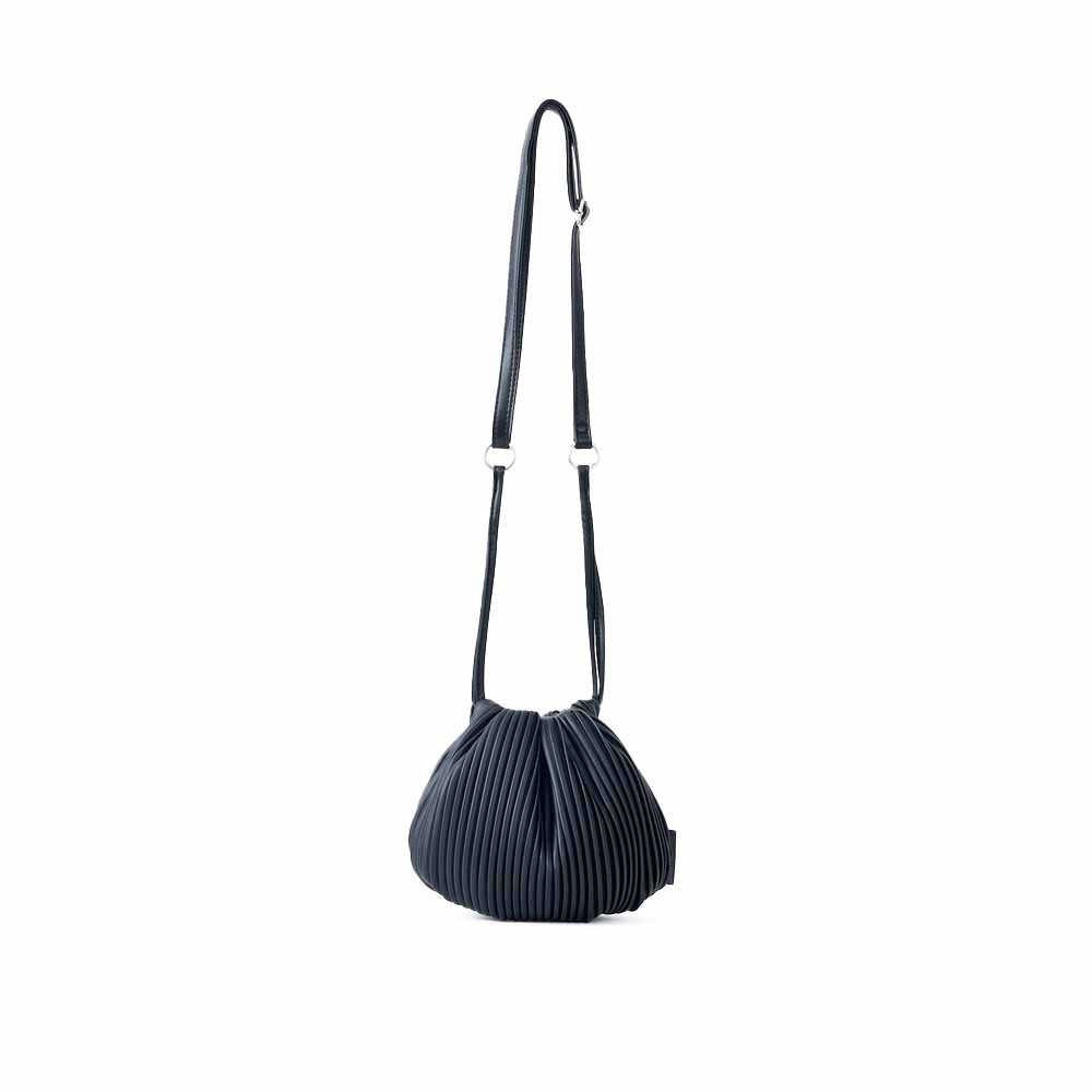 Schoudertas Mini Plooien Zwart 0201