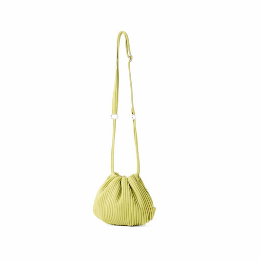 Shoulder Bag Mini Pleats Lime Green 0201